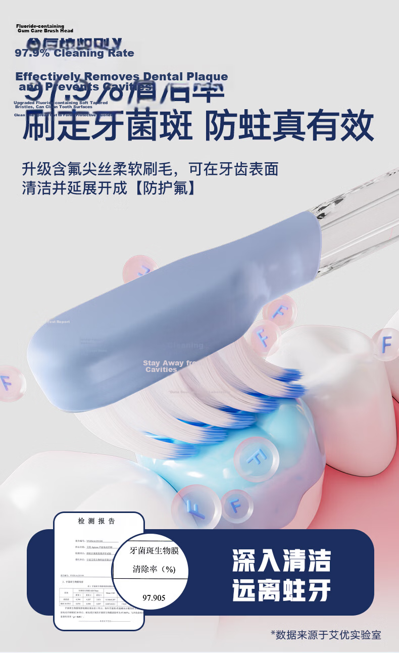 ApiYoo A9pro-F Ultraman Kids Electric Toothbrush Voice Leak-Proof Reminder Soft Bristles Gum Care for Boys and Girls Ages 3-15 Student Children's Day Birthday Graduation Gift 15