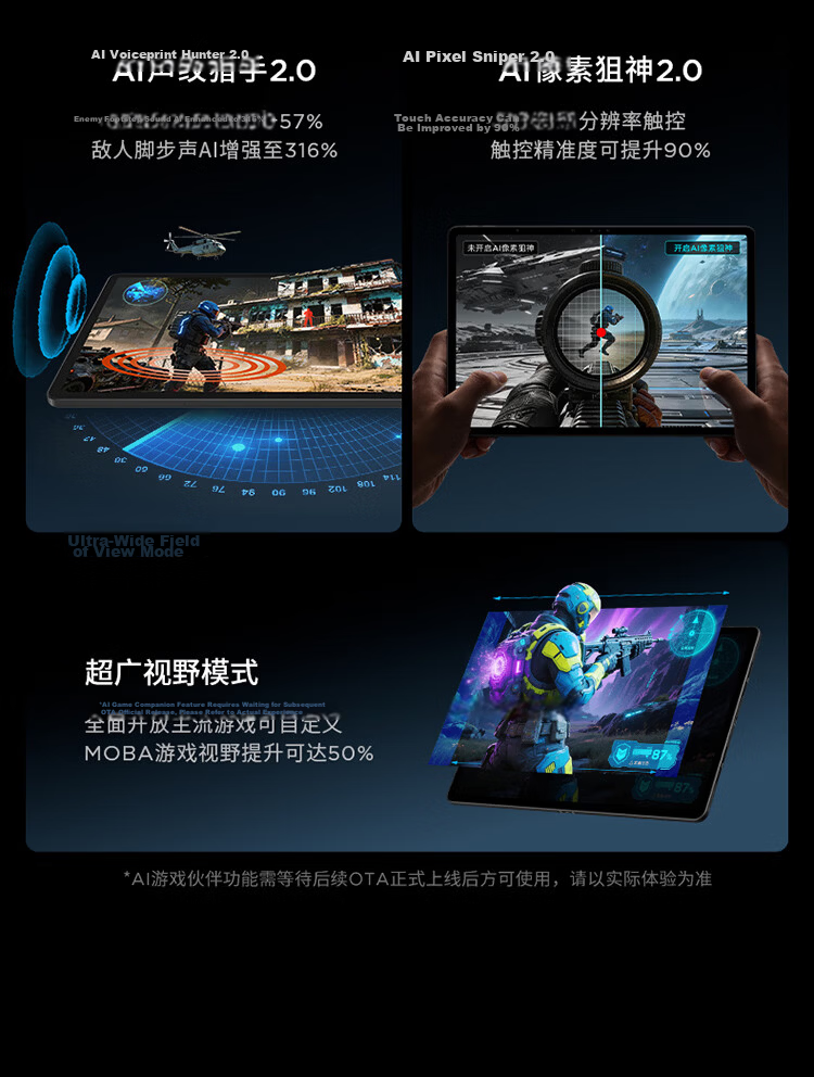 Lenovo Legion Y900 New 11.1-inch Tablet AI E-sports Gaming Dimensity 9500s High Refresh 4K Long Battery Life Entertainment 8+128GB Black Student Education Discount 19