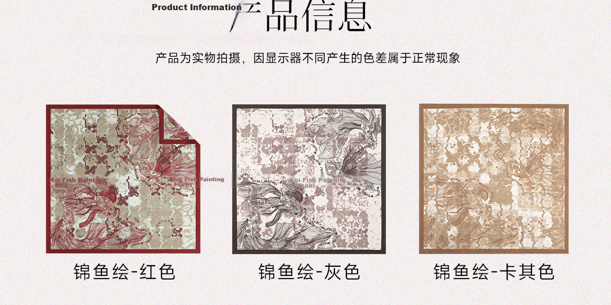 Wanshili Double-Sided Printed Silk Wool Scarf 2025 New Style Birthday New Year Gift for Mom Shawl Outerwear - Suo Qingqiu 32