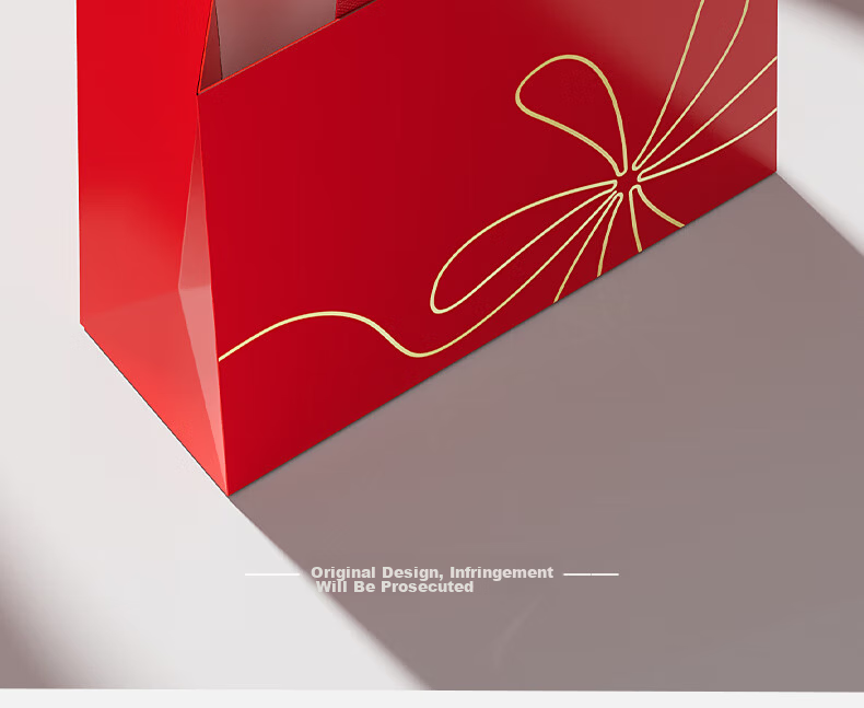 Xinya New Red Thickened Festival Shopping Gift Simple Classic Universal Festive 1 Handbag 325*98*245mm 10