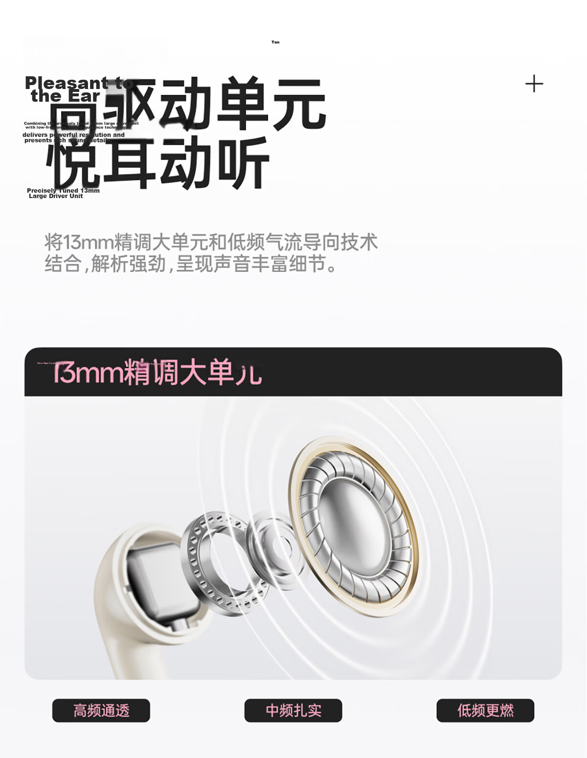 Edifier Flower Zero Air Pro Wireless Bluetooth Earphones Semi-In-Ear Bluetooth 6.0 41H Long Battery Life Coconut Milk White 13