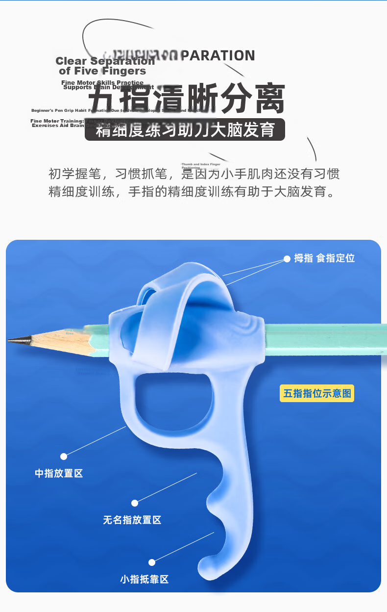 Cat Prince Pen Grip Corrector for Children, Primary School Students, and Kindergarten Beginners Aged 3-6, Wrist Writing Posture Correction Tool, 2-Pack 6