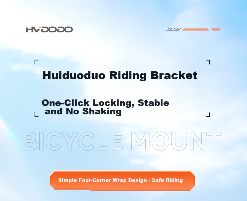 HUIDUODUO Electric Bike Phone Holder Rearview Mirror Anti-Shake Shockproof for Electric Scooter Motorcycle Bicycle Delivery Riders 2