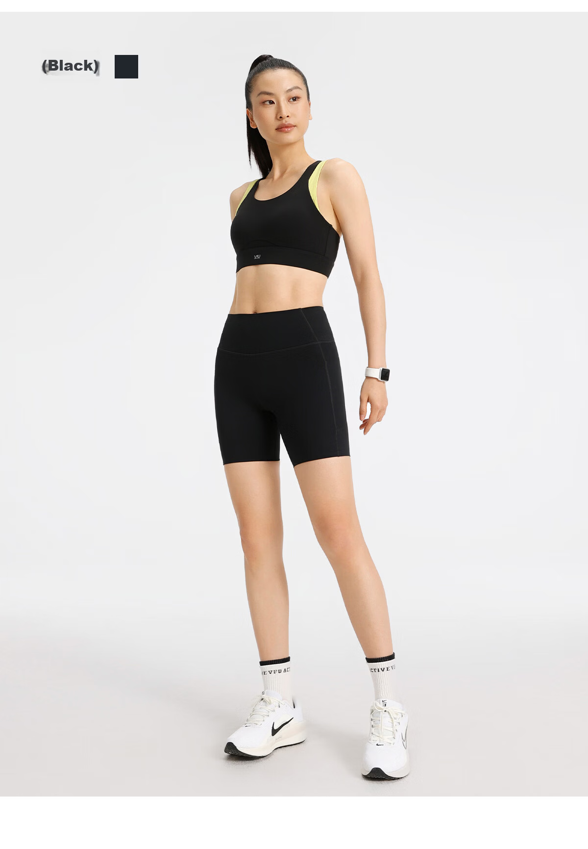 VFU Cooling 4-Star Sunny Sports Shorts Summer Quick-Dry Cycling Fitness Yoga Lightweight Running Pants Black S 20