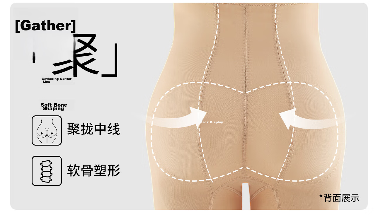 PINK AMY "Little Waist Expert" High-Waist Seamless Postpartum Shaping Tummy Control Hip-Lifting Bridal Safety Pants for Women 14