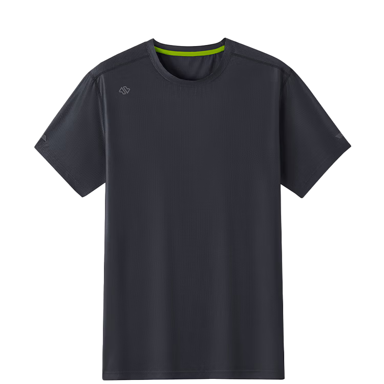 JD Jingzao Men's Summer Running Fitness Quick-Dry Outdoor Sports Short Sleeve Breathable Level 2 Quick-Dry T-Shirt Black 2XL