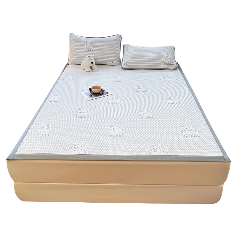 Grace Class A Bean Cooling Mat Ice Silk Summer Soft Mat Single Mat Gray 150*200cm [Washable]