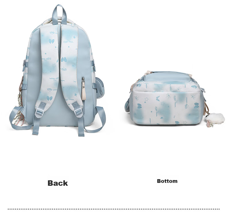 YUYULA Women's Fashion Large Capacity Backpack Lightweight High-Value School Bag for Elementary to University Students Travel Laptop Bag 14