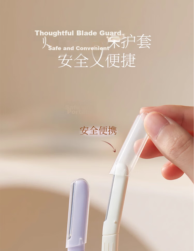 GOOOD 3-Pack Eyebrow Razor Safety Eyebrow Trimmer Tool Beginner Eyebrow Scissors Set 11