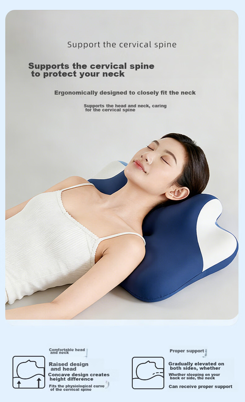 MINISO Multifunctional Memory Foam Pillow Core for Bed Prone Sleeping, Prone Pillow, Support Pillow, Phone-Use Pillow 3