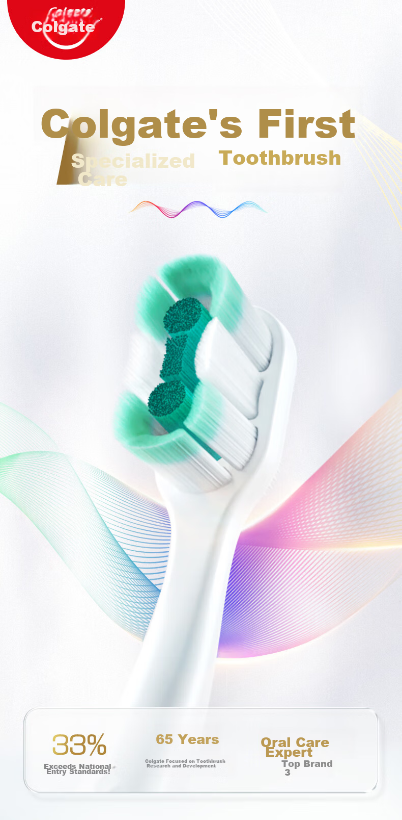 Colgate 360° Advanced Sensitive Multi-Effect Toothbrush*4 Adult Toothbrush Anti-Tartar Anti-Sensitivity Men Women Tongue Cleaner 2