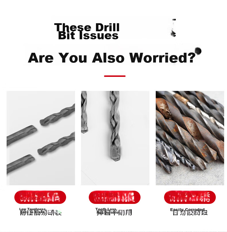 DELIXI ELECTRIC DLX-C8 Flat Impact Electric Hammer Drill Bit Tungsten Steel Alloy Concrete Wall Penetration 20×250 4