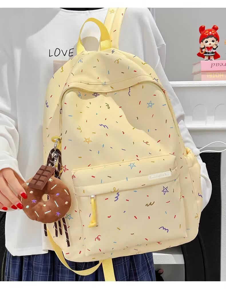 361° Women's Backpack 2026 New High-Value Ins Style Printed Schoolbag Lightweight Travel Shoulder Bag for High School and College Students 19