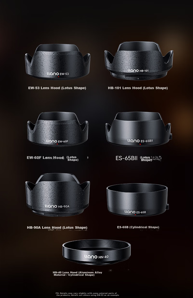 Llano Camera Lens Hood, Compatible with Canon RF 50mm F/1.8 STM, Fixed Focus Small Phlegm Cup, 43mm Lens Hood, for R7 R10 R50 RP Accessories, Alternative to ES-65B 2