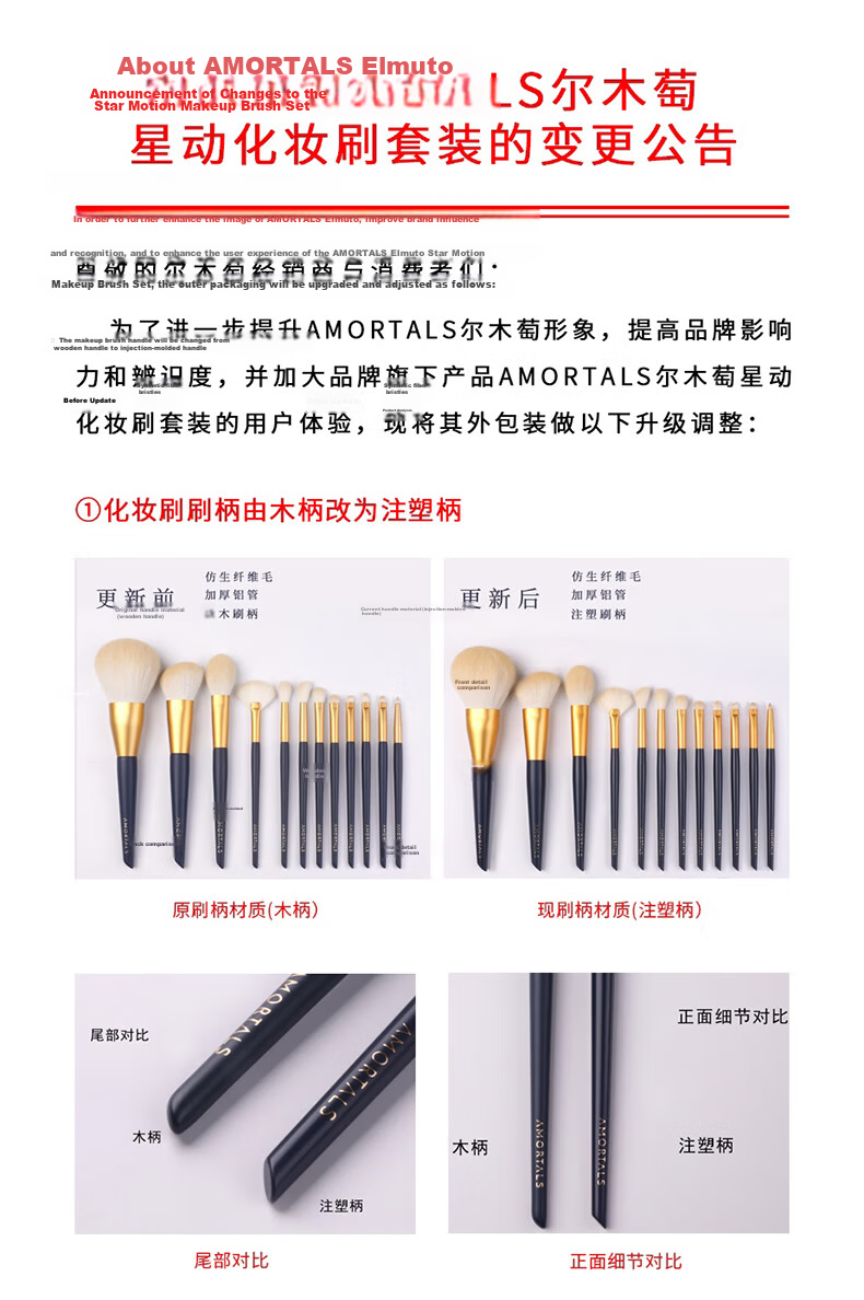 AMORTALS Fish Tail Thin Curved Foundation Brush, Makeup Brush, Mask Brush, Concealer Brush, Foundation Brush, Makeup Tool, Mud Mask Brush, 1 Piece 22