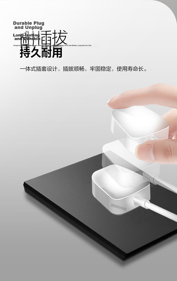 BULL Switch Socket G57 Butterfly Ultra-thin Series Human Body Sensor Footlight G57D123 Ink Cloud Gray 13