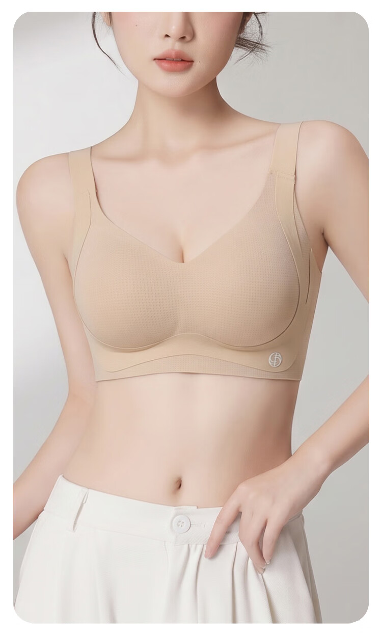 GRACEWELL Thin Breathable Seamless Invisible Bra Foundation for Sagging Underbust, Push-Up and Side Support Bra 14