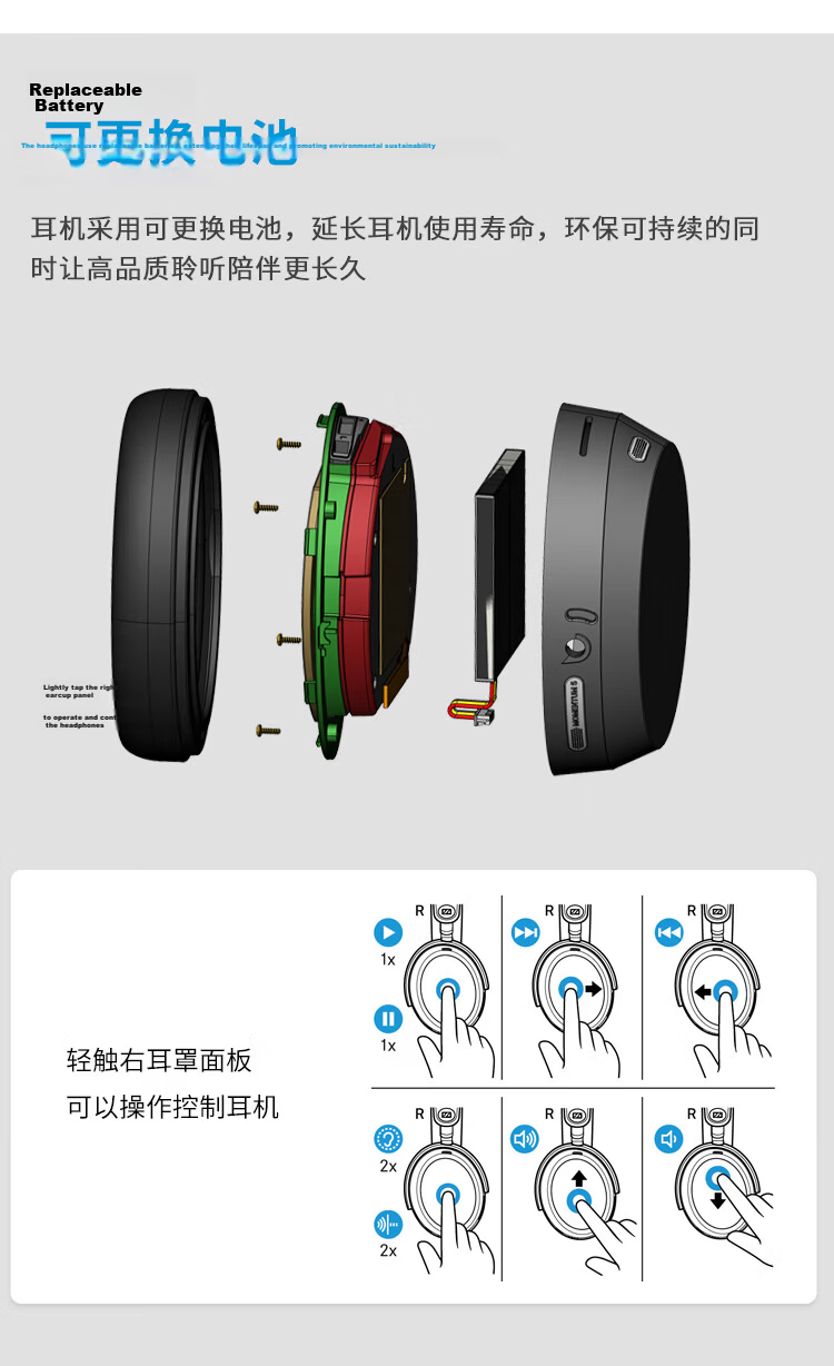 Sennheiser MOMENTUM 5 Wireless Headphones Song Weilong Edition Large Ear Cup 5 Bluetooth Over-Ear Hi-Fi Adaptive Noise Cancelling Music Gaming Headphones Cream White 18