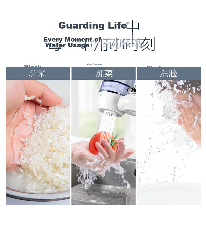 KONKA Water Purifier Faucet Home Kitchen Tap Water Filter Replacement Ultrafiltration Filter Cartridge LT01/LT03/LT05/LT06 Compatible 1 Piece 3