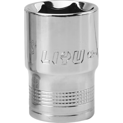 Liyu Industrial Grade 12.5MM Large Hex Short Socket Chrome Vanadium Steel Socket Automotive Repair Tool Accessory 13MM