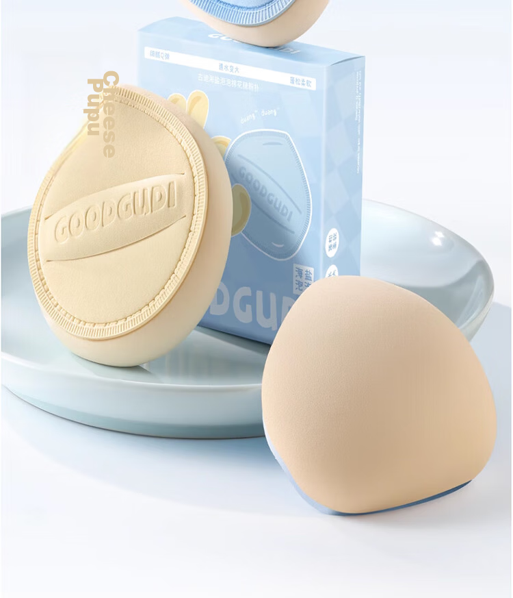 Goodi Big Fatty Cotton Candy Cushion Puff Large Makeup Sponge Dual-Use for Foundation Liquid, Dry and Wet, Non-Powder Absorbing 30
