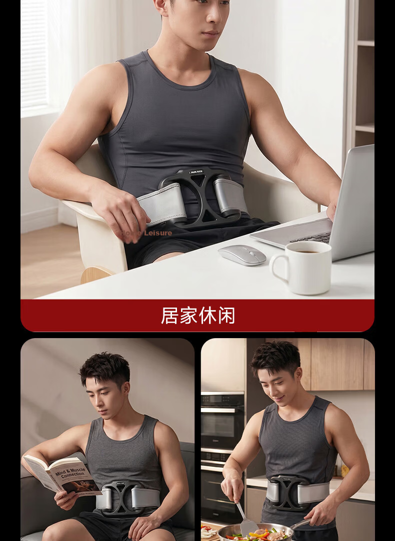 AUX Fascia Gun Fat Burning Machine Lazy Waist and Abdomen Slimming Belt Full Body Vibration Fitness Abs Fascia Massage Device for Men and Women Gift 15