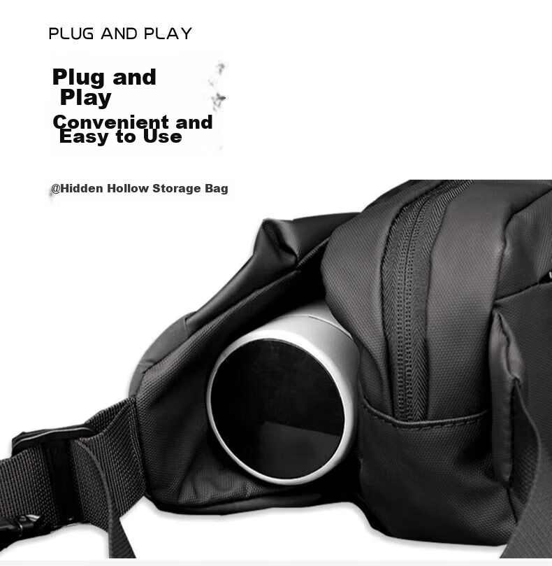 361° Men's Crossbody Bag Lightweight Outdoor Chest Bag Large Capacity Commuter Shoulder Bag Simple Durable Sling Bag Cycling Bag New 9