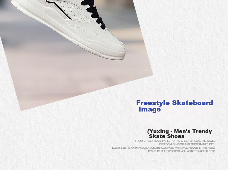361° Yuhang Casual Men's Shoes Summer Breathable White Thick-Soled Versatile Sports Sneakers Board Shoes Men 672616620-1 15