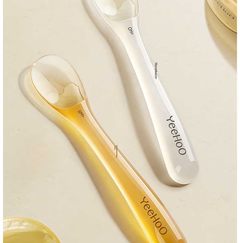 YEEHOO Silicone Baby Feeding Spoon Soft Silicone Infant Food Spoon for Feeding Milk Water Rice Cereal with Lunch Box 17
