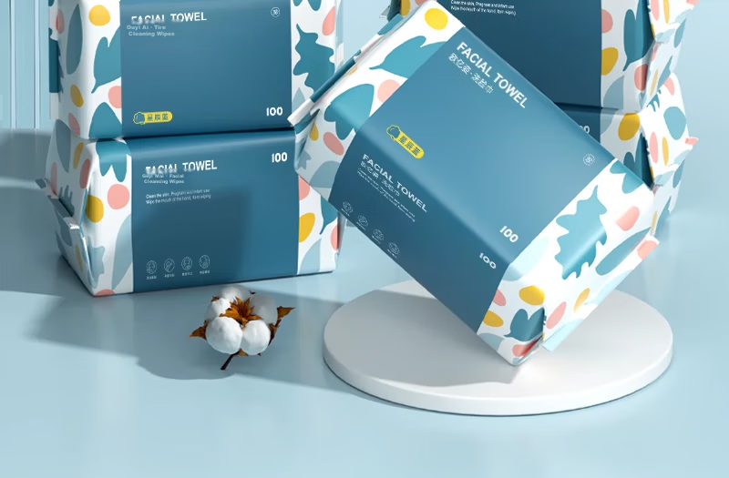 Ouyizi Facial Cleansing Wipes Disposable Thickened Non-Linting Dual-Use Dry and Wet Face Towels 90 Sheets * 6 Packs 20