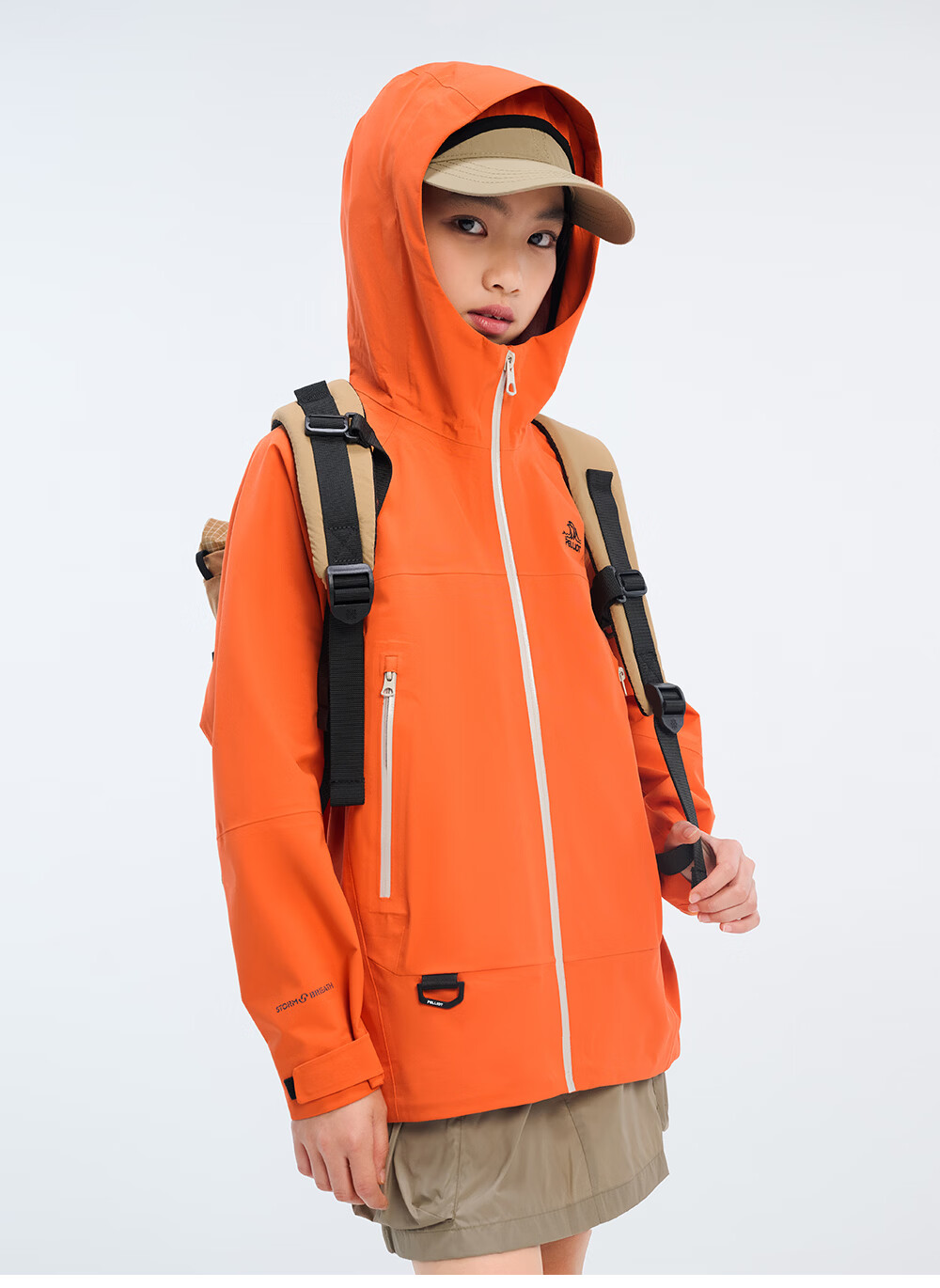 Pelliot [Xiaoshanke] Children's Outdoor Hardshell Windproof Jacket for Boys And Girls, Model 135101017, Purple, Size 140 14