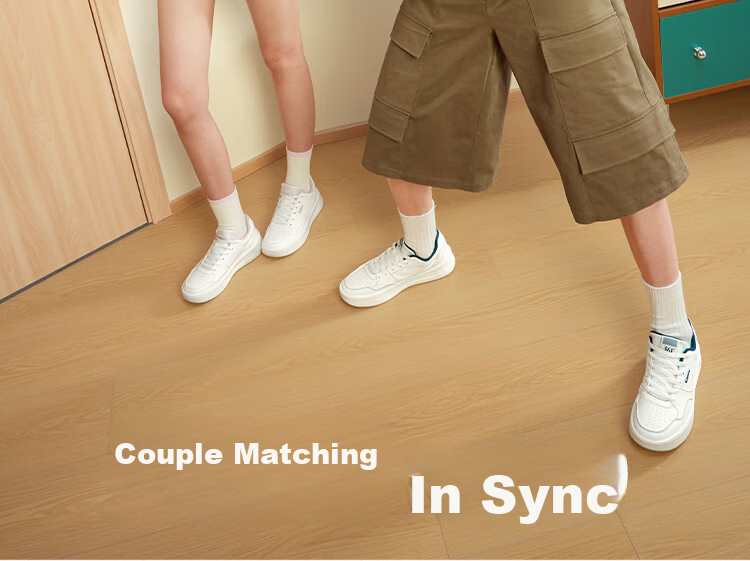 361° Qinghe 2 New Trendy Platform Leather Casual Sneakers Women's White Shoes 682636618-4 8