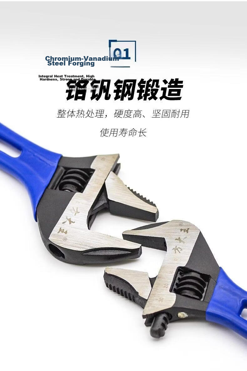 Fangdawang 6-inch Multifunctional Short-Handle Adjustable Wrench for Bathroom Faucet 4