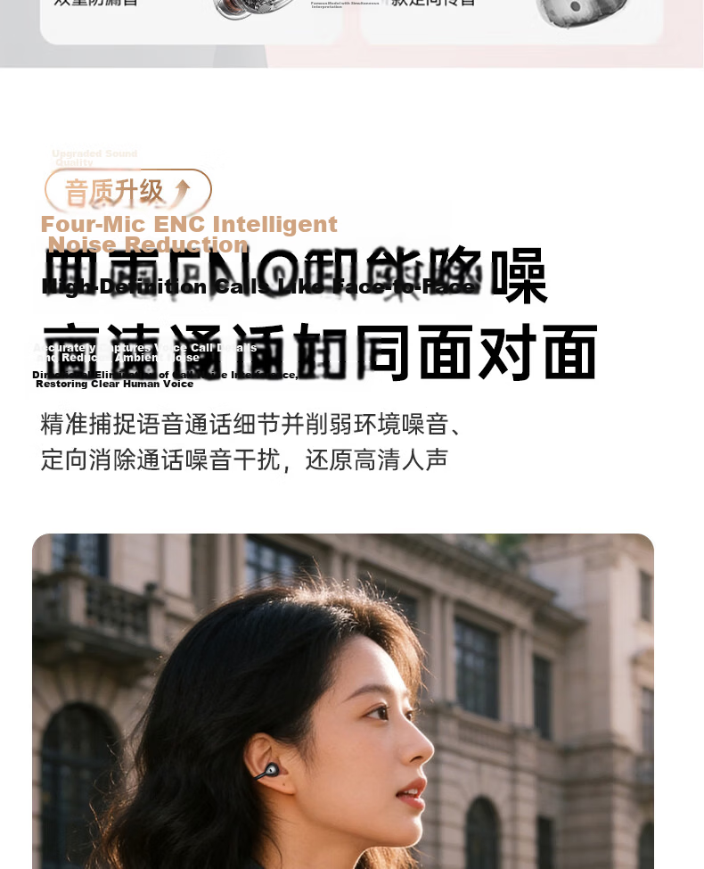 Newmine [Latest 2026 Model | Unaltered Original Sound] Ear-Clip Bluetooth Headphones, Wireless Open-Ear Non-In Running Call Noise-Cancelling Ultra-Long Battery Life for International Travel Translation, Gentle on Ears 20