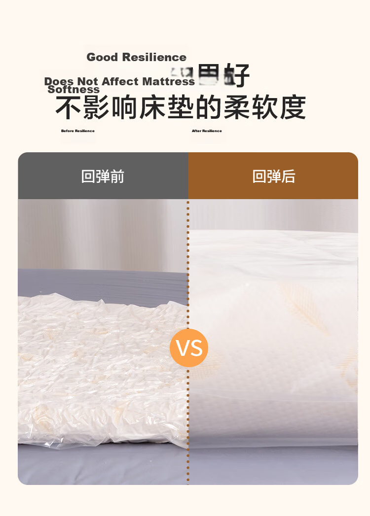 DR.STORAGE Latex Mattress Vacuum Compression Storage Bag Packing Moving Quilt Sofa Cushion [100*150] 5