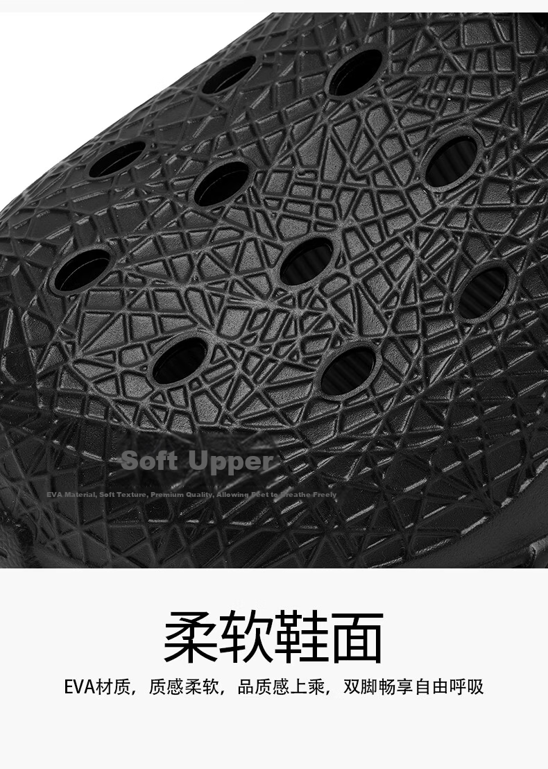 XTEP Men's Outdoor Hole Shoes Summer 2026 New Sports Slippers Light Brown Size 43-44 6