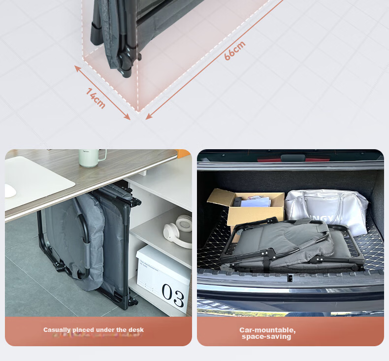 Restar Folding Bed, Office Single Nap Bed, Accompanying Care Bed, Portable Camping Bed, Workstation Nap Aid, Tech Fabric 6