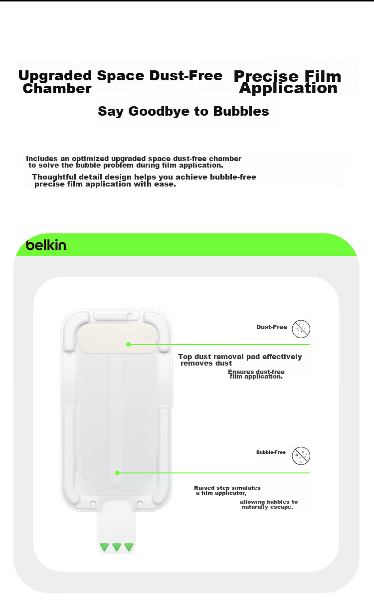 BELKIN Privacy Screen Protector for IPhone 17 Tempered Glass Film, Anti-Peeping Film, Anti-Bacterial Anti-Drop Protective Film OVA169fq-REV 15