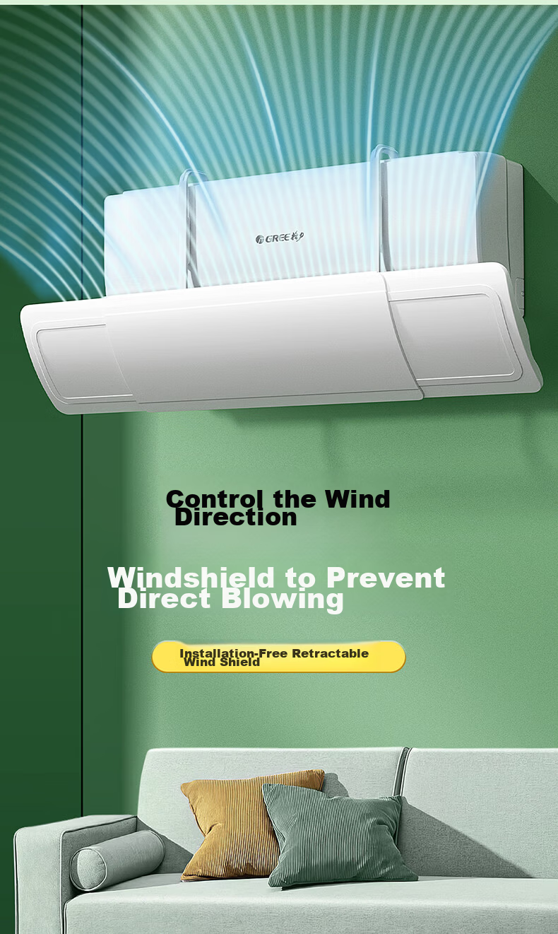 Little Queen Air Conditioner Wind Shield Panel Anti-Direct Blow Maternity Infant No-Installation Air Outlet Windproof Guide Panel Universal Hanging Type 5