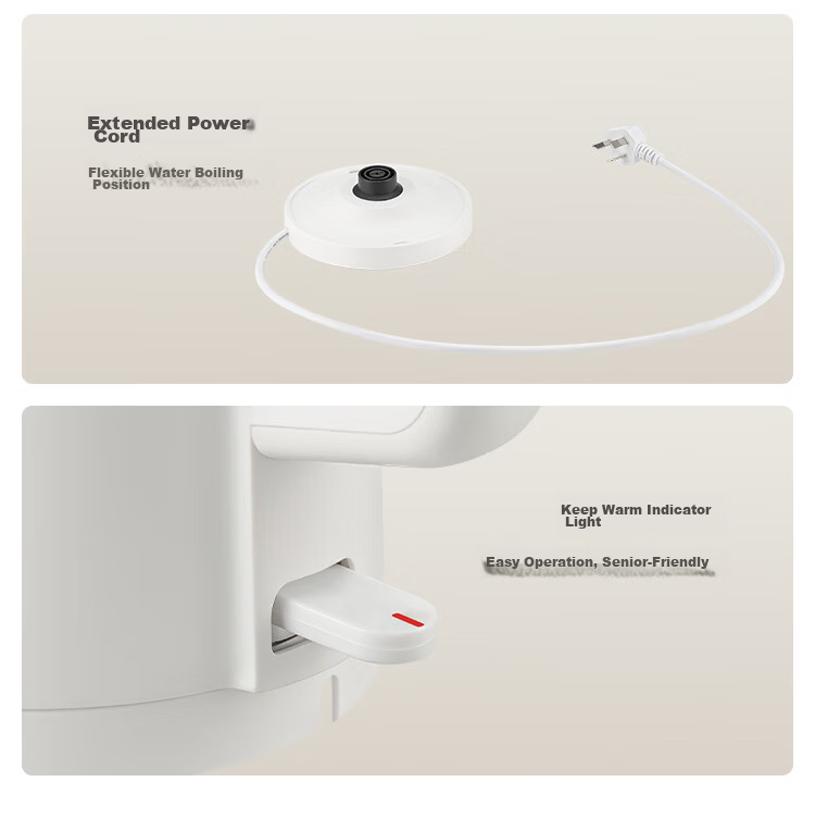 JD Jingzao Exclusive 0 Plastic 0 Glue 0 Odor Constant Temperature Electric Kettle 316L Stainless Steel Automatic Power-Off 55°C Keep Warm 1.7L Seamless Integrated Inner Liner One-Piece Molded 0 Glue S 13