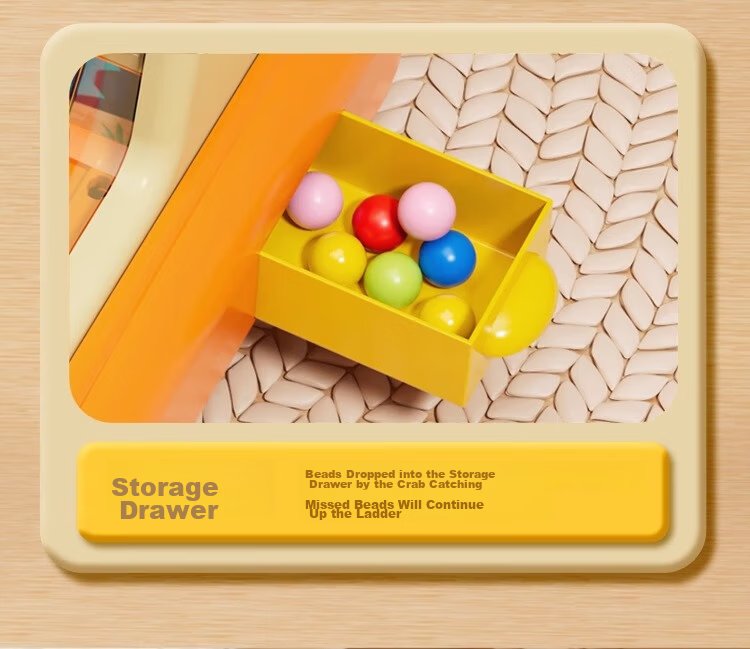 Osage Kids Toy Crab Bean Catching Game Machine 3-6 Years Educational Desktop Toy Boys Birthday Gift 7