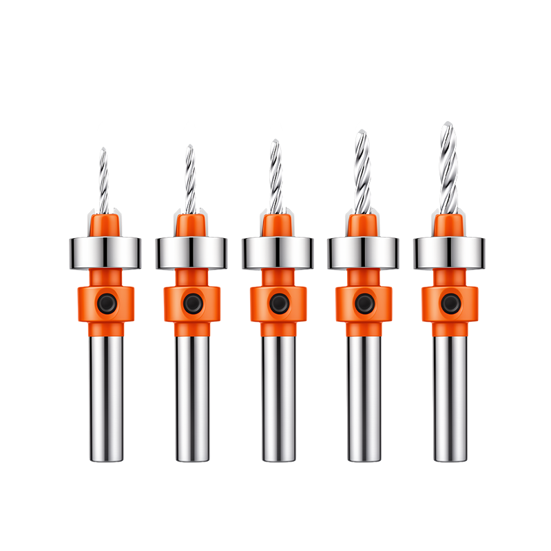 GeeLii Countersink Drill Bit with Stop Woodworking Wood Board Hole Opener Screw Countersink Punch Tool 3.0mm 56502