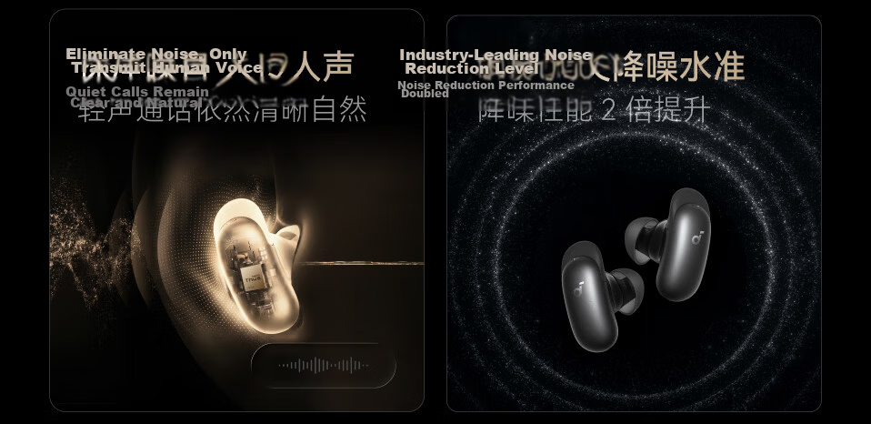 ANKER Anker Noise Cancelling Earphones ProMax Noise Cancelling Clear Call AI Large Screen Translator Wireless Bluetooth Earphones Bluetooth 2026 Latest Guinness Certified Gold 3
