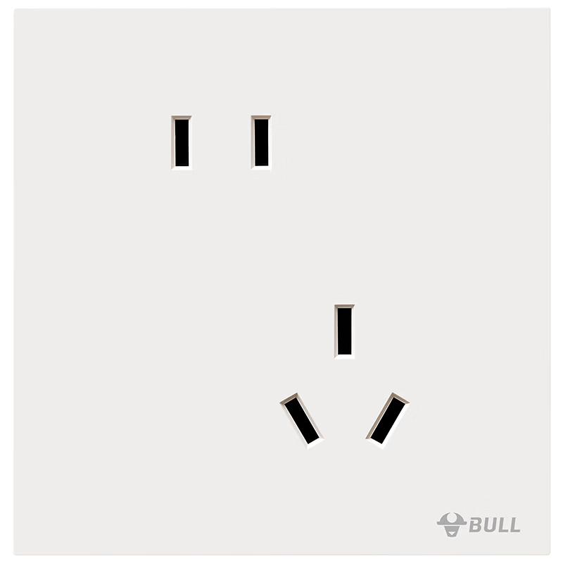 BULL Switch Socket G57 Butterfly Ultra-thin Skin-feel Switch 10A Angled Five-hole Socket Panel G57Z223A Beige Velvet White