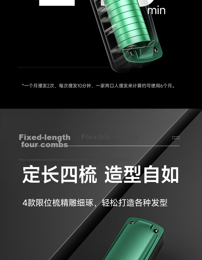 SINGFUN Professional Electric Hair Clipper with Magnetic Levitation Motor for Barber Salon Fade Haircut 25