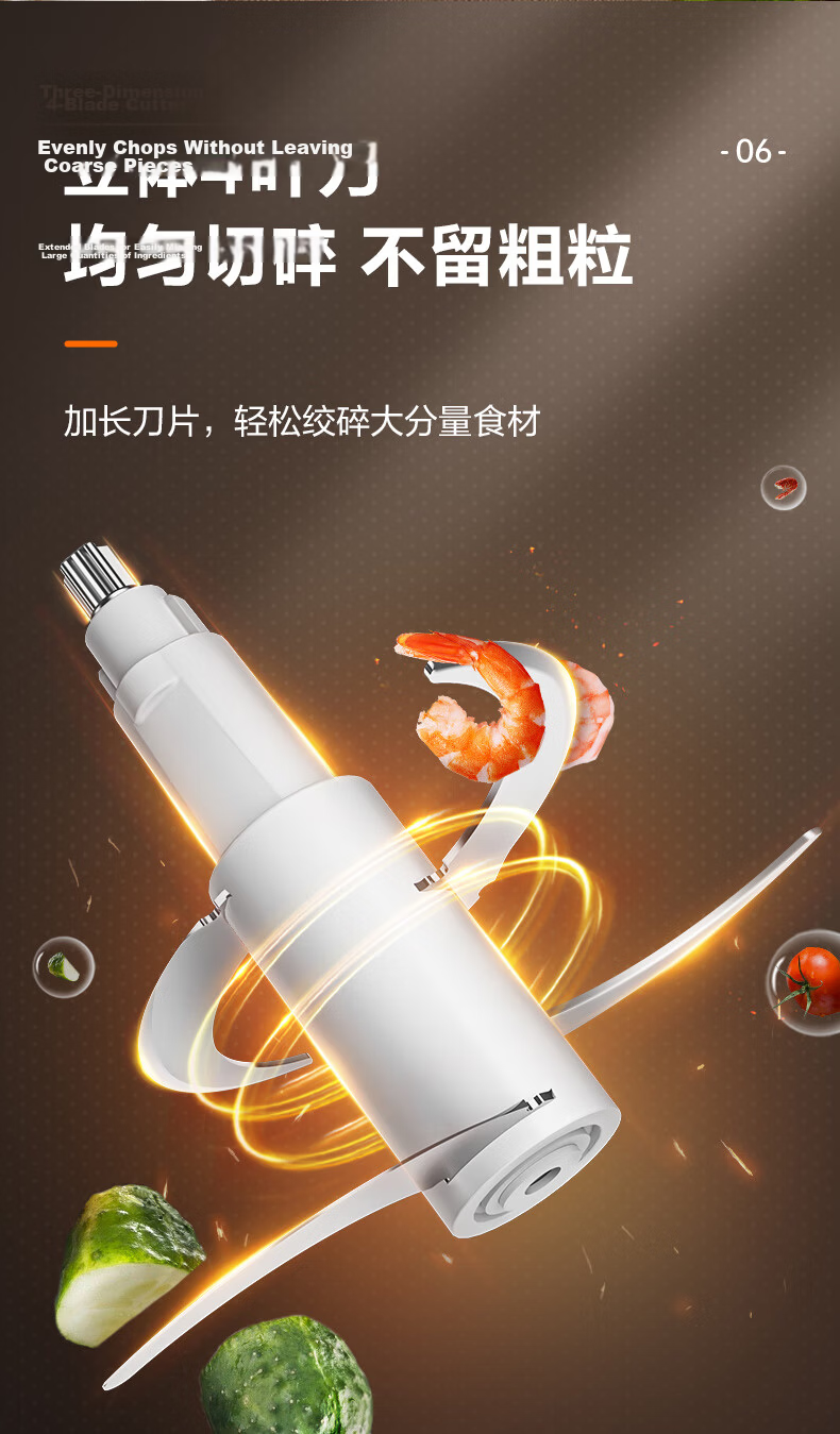 SUPOR Electric Meat Grinder Large Capacity Multi-Function Food Processor Meat Mincer Vegetable Chopper JR05-300 15