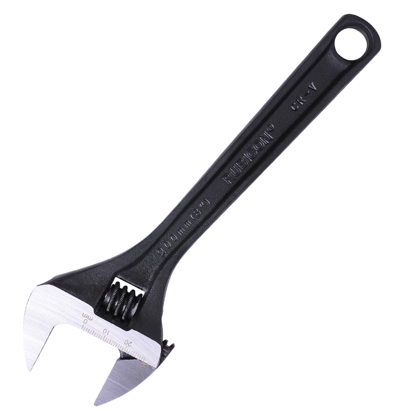 RUBICON RAP-008 8-Inch Adjustable Wrench Multi-Purpose Household Faucet Bathroom Wrench with Smooth Handle