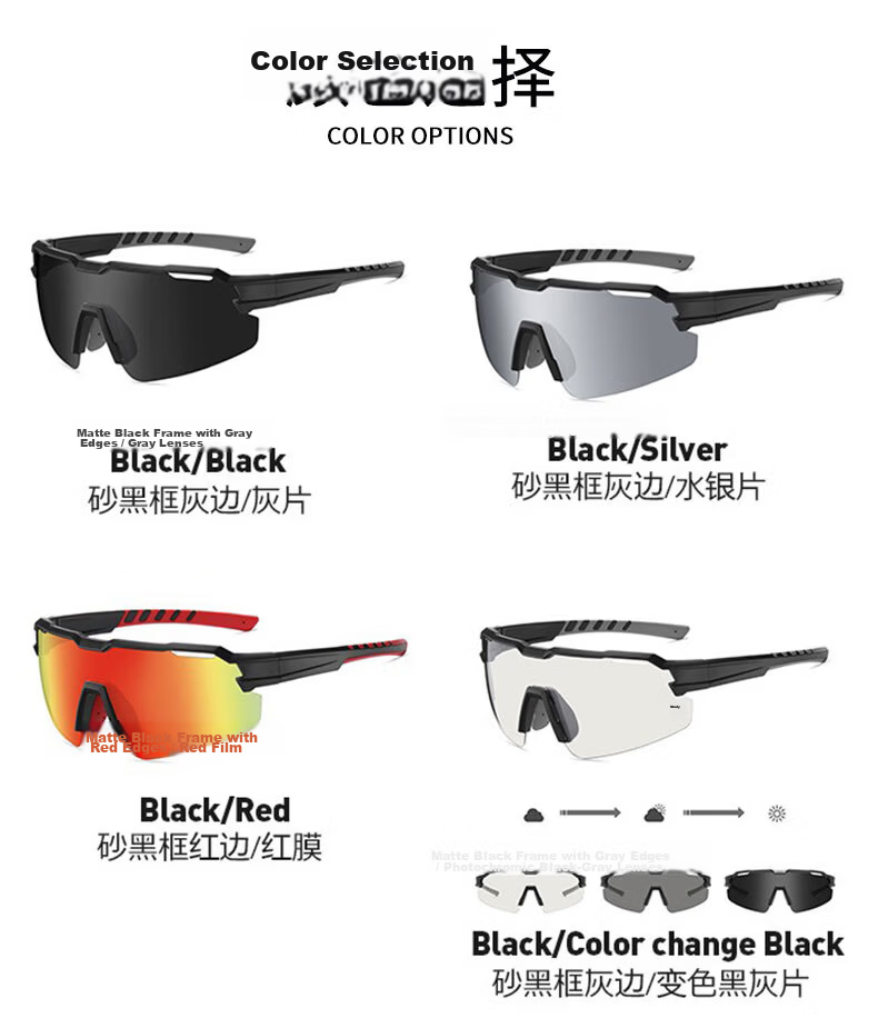 DRATRA Cycling Glasses Unisex Mountain Bike Goggles UV Protection Sunglasses Outdoor Sunshade Glasses 15