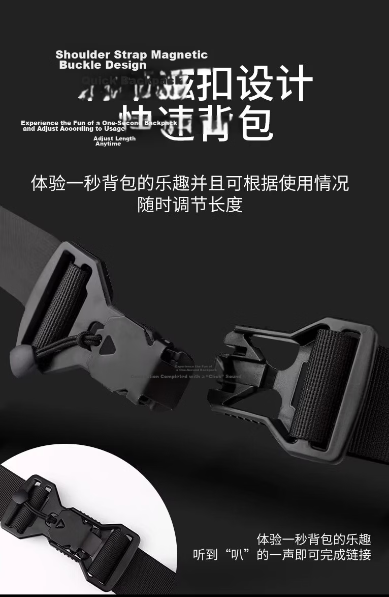 361° Men's Crossbody Bag Waist Bag Chest Bag Lightweight Luxury Large Capacity Shoulder Bag Commuter Phone Bag Water-Resistant Waist Bag 5