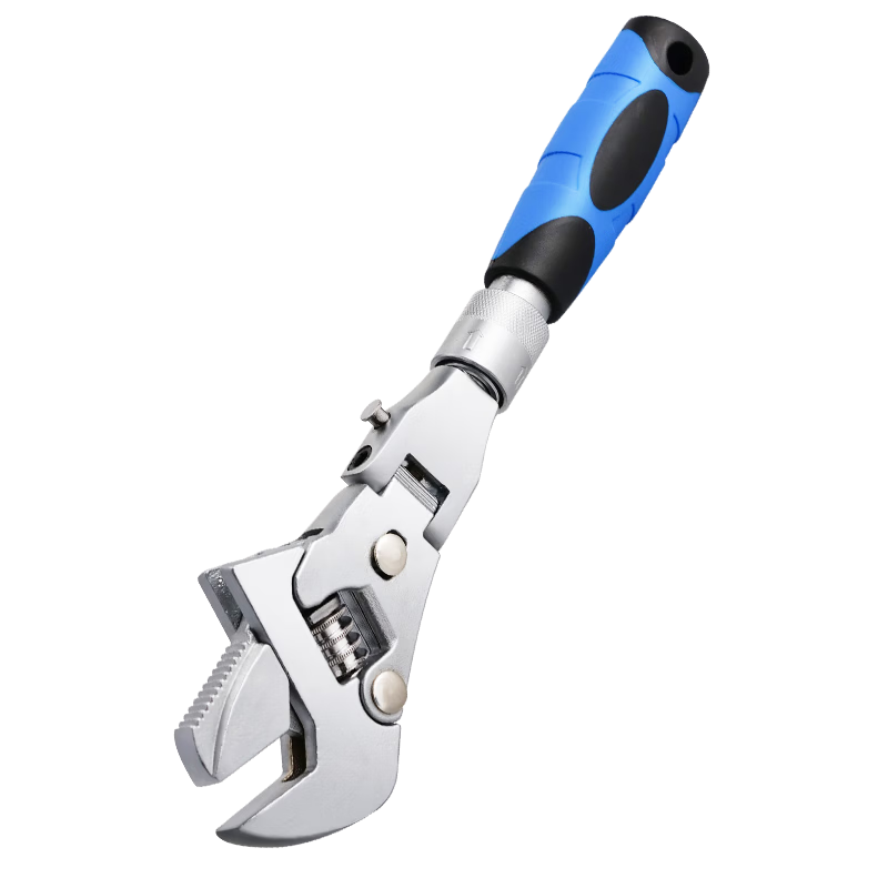 Haisidike Telescopic Folding Reversible Ratchet Quick-Extend Adjustable Wrench [Jing Warehouse]